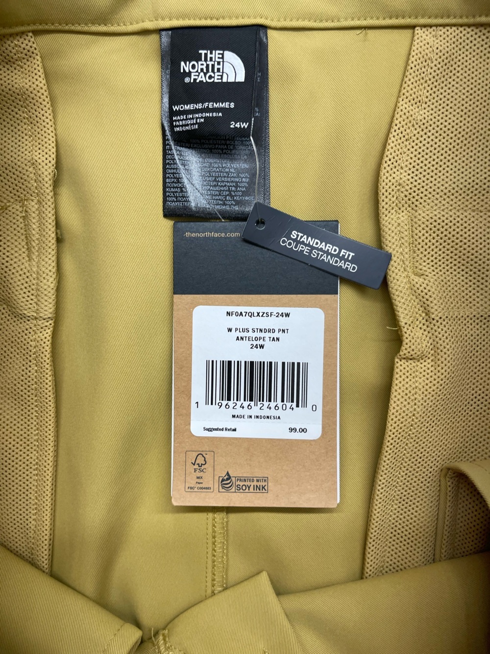 nwt THE NORTH FACE standard antelope pants travel hiking outdoors 24 - Picture 4 of 6